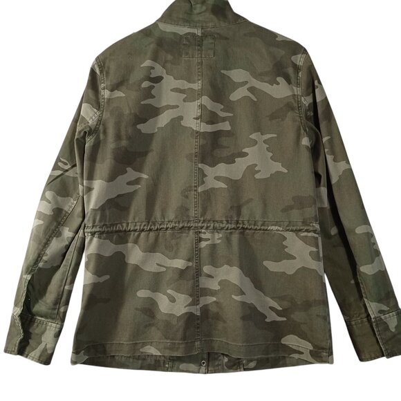 Aeropostale, Camouflage Jacket, Medium, Zip & Snap Front, 100% Cotton, Grunge - Picture 4 of 10